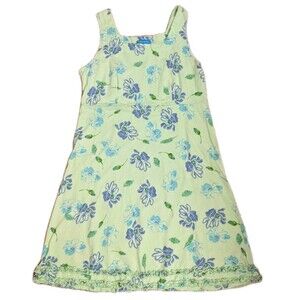 VTG Fresh Produce Sz M 90s Floral Pastel Midi Dress Flowy Grandma Kitchie Lounge